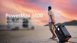 OSCAL PowerMax 3600 Worlds First Rugged Power Station for Both Home and Outdoor Backup [upl. by Shaina]