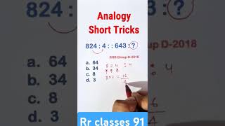 Q223NumberAnalogyReasoningShortTricksforssccglsscsscchslsscgdsscmts480p [upl. by Airlia]