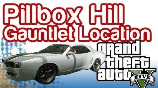 Grand Theft Auto 5 GTAV  Pillbox Hill Gauntlet Location  100 Gold Rating Walkthrough [upl. by Araem]