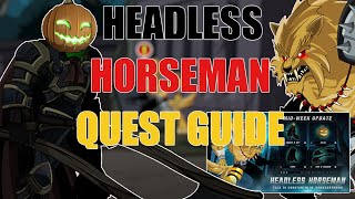 AQW Headless Horseman Quest Guide  Constantins Quests join crescentmoon [upl. by Nilkoorb]