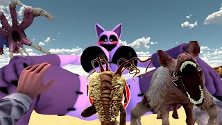 CATNAP AND ALL MUTATED ANIMALS and PARASITE ZOOCHOSIS GAMEPLAY in Garrys Mod ANIMATION [upl. by Ellenoj]