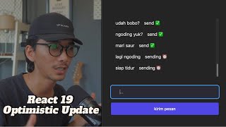 React JS Update 2024  useOptimistic Experimental [upl. by Haimrej]