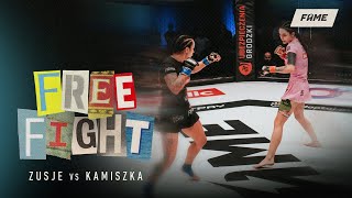 FREE FIGHT Zusje vs Kamiszka FAME 9 [upl. by Sakul501]