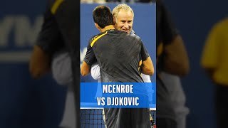 Djokovic CHALLENGES McEnroe 😂 [upl. by Kirit]