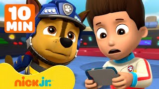 Paw Patrol  ¡Los problemas tecnológicos de PAW Patrol Con Chase y Ryder 📱 10 minutos  Nick Jr [upl. by Nakhsa608]