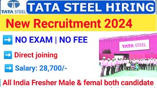 Tata steel recruitment 2024  Tata Steel में निकली भर्ती  Tata Steel job vacancy 2024 tatasteel [upl. by Llemhar]