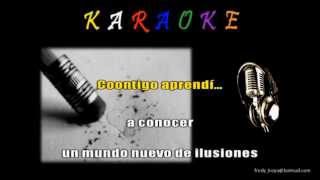 CONTIGO APRENDÍ amp Armando Manzanero Karaoke 1 [upl. by Dorran]