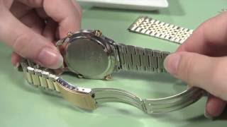 How to Change a Metal Watch Band without Holes in the Case [upl. by Yeslrahc]