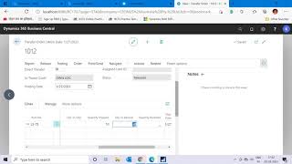 Transfer Order amp InTransit Location in Dynamics 365 Business Central  Warehouse Module Part 1 [upl. by Behre398]