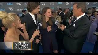 Timothée Chalamet and Pauline Chalamet at the Critics Choice Awards [upl. by Atok]