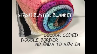 Ophelia Talks CROCHET Vstitch STASH BUSTER update [upl. by Eniruam401]