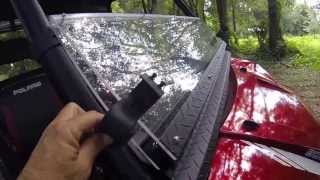 Polaris Ranger XP900 Folding Windshield Operation by wwwftdcabscom [upl. by Sianna]