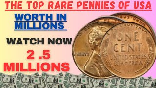 SUPPER RARE AND WORTH MONEY PENNIES OF USA LIFE CHANGER PENNY WATCH AND INCREASE YOUR POCKET MONEY [upl. by Souza]