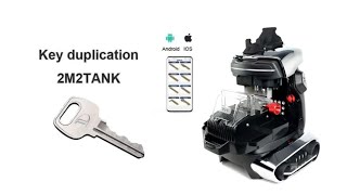 Duplicate Standard Key with 2M2 Tank 2 PRO Key Cutting Machine OBDII365 [upl. by Cotter]