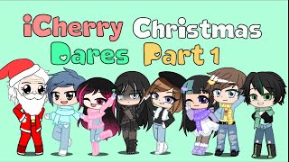 iCherry Christmas Dares  Part 1  Gacha Club   Read desc [upl. by Fransisco]