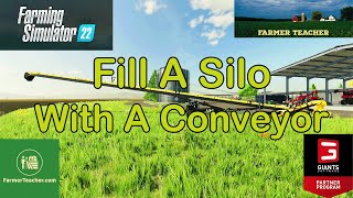 FS 22 How to Fill A Silo on Farming Simulator 22 [upl. by Eirroc]