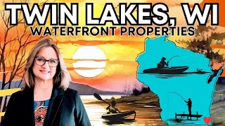 Twin Lakes WI real estate Check out these waterfront properties on Lake Mary and Lake Elizabeth [upl. by Venn778]