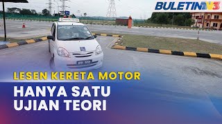 LESEN KERETA MOTOR  Hanya Satu Ujian Teori Mulai 15 September [upl. by Nediarb]