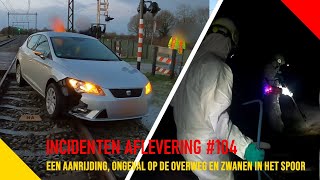 Een aanrijding ongeval op de overweg en zwanen in het spoor  Incidentenbestrijders 104 [upl. by Randa]