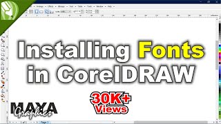 How to Install fonts in coreldraw  How to install fonts  How to uninstall fonts [upl. by Schumer]