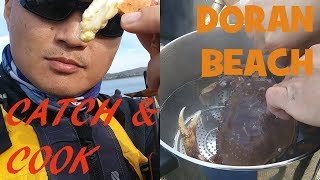 Doran Beach Crabbing Catch and Cook [upl. by Ecinuahs878]