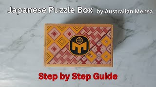 Solving the Japanese Puzzle Box by Australian Mensa [upl. by Cottle]