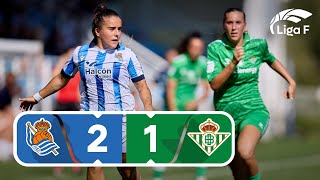 RESUMEN Y GOLES REAL SOCIEDAD vs REAL BETIS FÉMINAS Jornada 3 LIGA F [upl. by Okimuk]