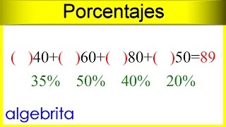 Suma de porcentajes 10 [upl. by Javed]