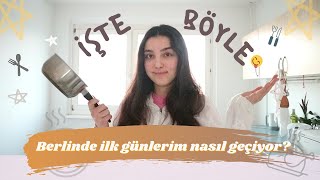 Berlinde Birkaç Günüm vlog  ilk günler mutfak eğlenmeceleri karantina yalnızlık [upl. by Adlesirk]