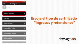 Descarga de certificado de Ingresos y Retenciones  Fomag Móvil [upl. by Heall658]