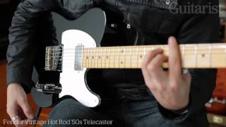 Fender Vintage Hot Rod 50s amp 60s Telecaster electric guitar demo [upl. by Llenaej703]