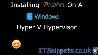 Install Debian On A HyperV Virtualization Hypervisor youtube ytcreators [upl. by Christmann]