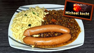 Michael kocht Linsen mit Spätzle schwäbische Art [upl. by Alcock]