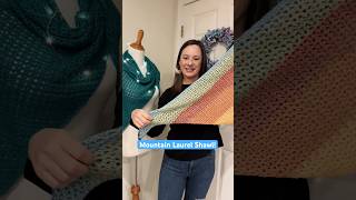 🧶 Mountain Laurel Shawl so EASY and comfy 🧶 fiberflux [upl. by Airrat304]