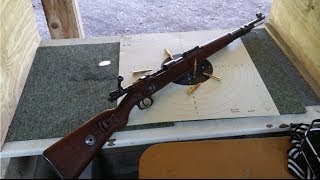 Mauser 98K Yougoslave au stand 50m pour essai [upl. by Nospmas]