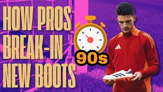 Most EFFECTIVE Break In Method For Football Boots [upl. by Adnyc]