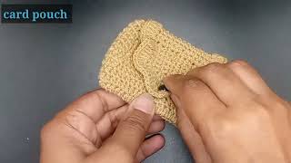 Crafty Crochet Card Pouch Tutorial Cute amp Functional [upl. by Soracco94]