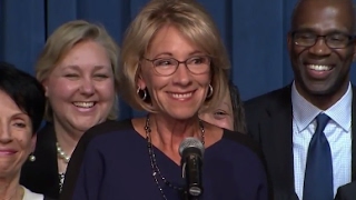 Full Betsy DeVos Speech to Department of Education Staff  ABC News [upl. by Marita746]