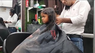 Anaya Ke Haircut Karvane Gaye l birthday per new hairstyle lhairstylebindas Meera style [upl. by Cannell937]