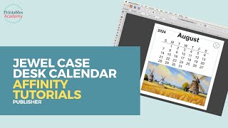 Jewel Case Calendar Layout  Affinity Publisher Tutorial [upl. by Atteuqahs]