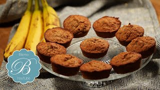 BananenHaferflockenMuffins OHNE Ei  lecker saftig und VEGAN [upl. by Ithaman]