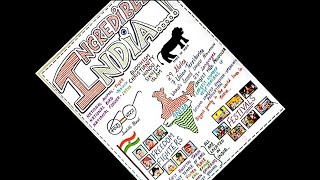 Poster on Incredible India  India of my Dreams  Holidays Homework  AVP [upl. by Odinevneib]