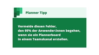 Planner in Teams Kanal richtig erstellen 🇨🇭Edition [upl. by Isobel782]