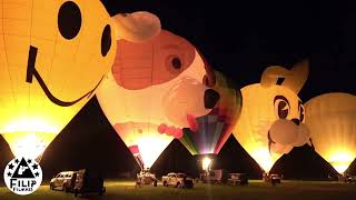 de volledige magische nightglow van luchtballonnen op 28 juni 2024 in Grobbendonk in de kempen [upl. by Kerri674]