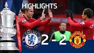 Manchester United vs Chelsea 22 official goals and highlights FA Cup Sixth Round  FATV [upl. by Mcnamara]