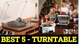 Top 5 Best Turntable Reviews 2024 [upl. by Eninnaej]