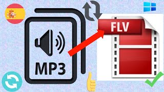 Cómo convertir un MP3 a Video FLV con una imagen ➡️ sin programas fácil y rápido [upl. by Bostow]