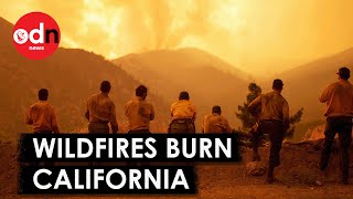 Wildfires Raging in California Forces Thousands of Residents to Evacuate [upl. by Ausoj]