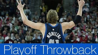 Dirk Nowitzki Full Highlights 2003 First Round Gm 3 vs Trail Blazers  42 Pts [upl. by Mcspadden]