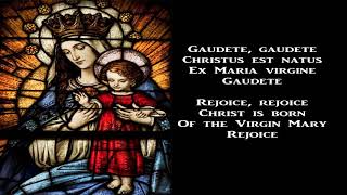 Gaudete Christus est natus  Christmas Carol with lyrics [upl. by Hammel253]